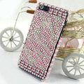 Zebra diamond Crystal Cases Bling Hard Covers for iPhone 5S - Pink
