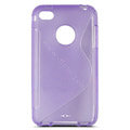 s-mak translucent double color cases covers for iPhone 5S - Purple