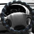 Auto Car Steering Wheel Cover Genuine leather Diameter 16 inch 40CM - Black