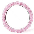 Auto Car Steering Wheel Cover Lace Polyester Diameter 15 inch 38CM - Pink