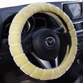 Yle Auto Car Steering Wheel Cover Cashmere Diameter 15 inch 38CM - Yellow