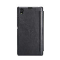 Nillkin Stylish Flip leather Case Holster Cover Skin for Sony Ericsson XL39H Xperia Z Ultra - Black