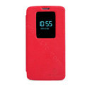 Nillkin Victory Flip leather Case Button Holster Cover Skin for LG Optimus G2 D802 - Red