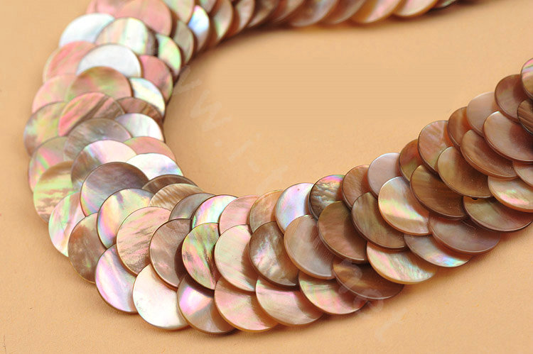 Luxury Fashion Women Exaggeration Choker Natural Shell Slice Bib Necklace Jewelry - Champagne