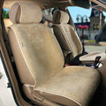 Universal Summer Ice Velvet Plush Car Seat Cover Auto Cushion 11pcs Sets - Beige