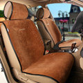 Universal Summer Ice Velvet Plush Car Seat Cover Auto Cushion 11pcs Sets - Brown