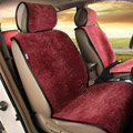 Universal Summer Ice Velvet Plush Car Seat Cover Auto Cushion 11pcs Sets - Red