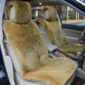Universal Synthetic Sheepskin Car Seat Cover Sheep Wool Auto Velvet Cushion 6pcs Sets - Khaki