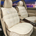 Universal Winter Velvet Plush Car Seat Cover Auto Cushion 4pcs Sets - Beige