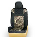 Quality Customized Cotton Camo Auto Car Seat Covers 10pcs Sets for Vehicle - Black