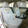Universal Cotton Dinosaur Print Auto Car Seat Cover 10pcs Sets - Gray