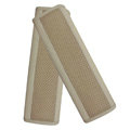 Best Real Genuine Leather Automobile Seat Safety Belt Covers Car Decoration 2pcs - Beige