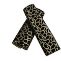 Good Leopard Print PU Leather Automobile Seat Safety Belt Covers Car Decoration 2pcs - Brown