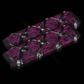 Pretty Flower Lace Synthetic Fiber Automotive Seat Safety Belt Covers Car Decoration 2pcs - Purple