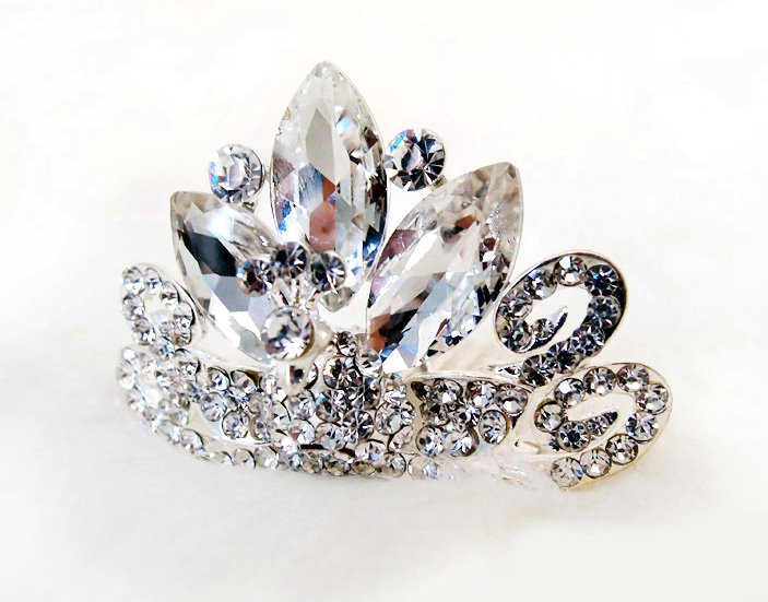 Classic Bride Peacock Rhinestone Crystal Bridal Hair Crowns Tiaras Combs Wedding Accessories