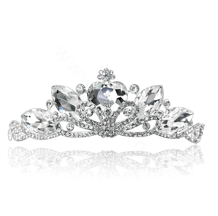 Newest Bride Peacock Rhinestone Crystal Bridal Hair Crowns Tiaras Wedding Accessories