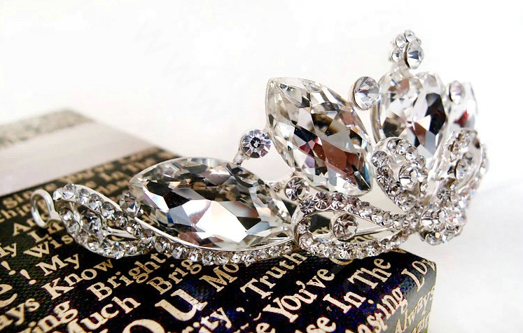 Newest Bride Peacock Rhinestone Crystal Bridal Hair Crowns Tiaras Wedding Accessories