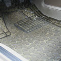 Classic Clear PVC Plastic Universal Waterproof Auto Foot Carpet Car Floor Mats 5pcs Sets - Beige