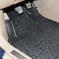 Classic Clear PVC Plastic Universal Waterproof Auto Foot Carpet Car Floor Mats 5pcs Sets - Black