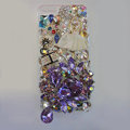 Bling S-warovski crystal cases Ballet girl diamond cover for iPhone 6 - Purple
