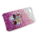 Bling S-warovski crystal cases Love heart diamond covers for iPhone 6 - Purple