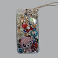 Bling S-warovski crystal cases Panda diamond cover for iPhone 6 - Pink