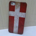 Retro Denmark flag Hard Back Cases Covers Skin for iPhone 6 Plus