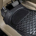 Best Green PVC Plastic Universal Vehicle Auto Foot Carpet Car Floor Mats 5pcs Sets - Black