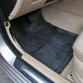 Male PVC Plastic Universal Waterproof Auto Foot Carpet Floor Mats For Cars 5pcs Sets - Black