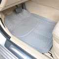 Male PVC Plastic Universal Waterproof Auto Foot Carpet Floor Mats For Cars 5pcs Sets - Gray