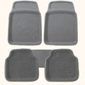Best Vehicle Universal Auto Carpet Waterproof Car Floor Mats PVC 5pcs Sets - Gray