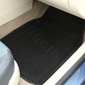 Classic Vehicle Universal Auto Carpet Waterproof Car Floor Mats PVC 5pcs Sets - Black