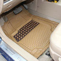High Quality Heavy Duty Universal Auto Carpet Semi Truck Car Floor Mats Rubber 5pcs Sets - Beige