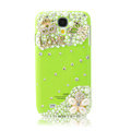 Bling Love Crystal Case Pearl Cover for Samsung Galaxy Note 4 N9100 - Green