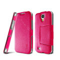 IMAK RON Series leather Case Support Holster Cover for Samsung Galaxy Note 4 N9100 - Rose