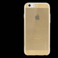 Rock Transparent TPU Covers Invisible Silicone Cases for iPhone 6 Plus 5.5 - Gold