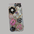 Bling S-warovski crystal cases Pumpkin Trojan diamond cover for iPhone 6S - Pink