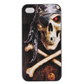 Skull Hard Back Cases Covers Skin for iPhone 6S - Black EB002