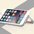 Unique Aluminum Bracket Bumper Frame Case Support Cover for iPhone 6S - Grey