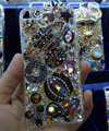Bling S-warovski crystal cases Saturn diamond cover for iPhone 7 - Black