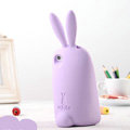 TPU Three-dimensional Rabbit Covers Silicone Shell for iPhone 7 - Purple