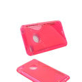s-mak translucent double color cases covers for iPhone 7 - Red