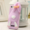 Personalized Detonation Teeth Rabbit Covers Silicone Cases for iPhone 6 4.7 - Pink