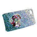 Bling S-warovski crystal cases Love heart diamond covers for iPhone 6S Plus - Blue