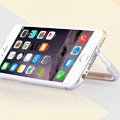Unique Aluminum Bracket Bumper Frame Case Support Cover for iPhone 6S Plus 5.5 - Silver