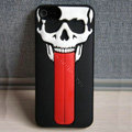 Skull 3D Tongue Hard Back Cases With Stand Covers for iPhone 7 Plus - Black