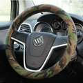 Calssic Man Camo Flax Car Steering Wheel Covers 15 inch 38CM Four Seasons General - Green