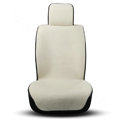 Funky Genuine Wool Auto Cushion Women Cool Universal Car Seat Covers 11pcs Sets - White