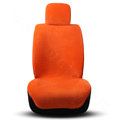 Luxury Genuine Wool Auto Cushion Women Fashion Universal Car Seat Covers 11pcs Sets - Orange
