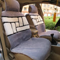 Winter General Plush Auto Cushion Super-soft Velour Beauty Car Seat Covers 5pcs Sets - Grey